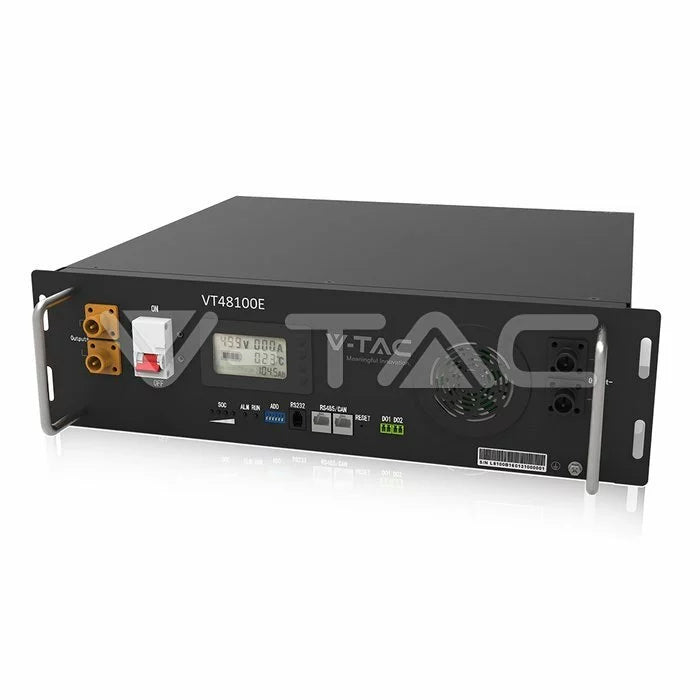 🔋⚡ Batteria V-TAC 5.12 kWh LiFePO₄ – Rack 51.2V