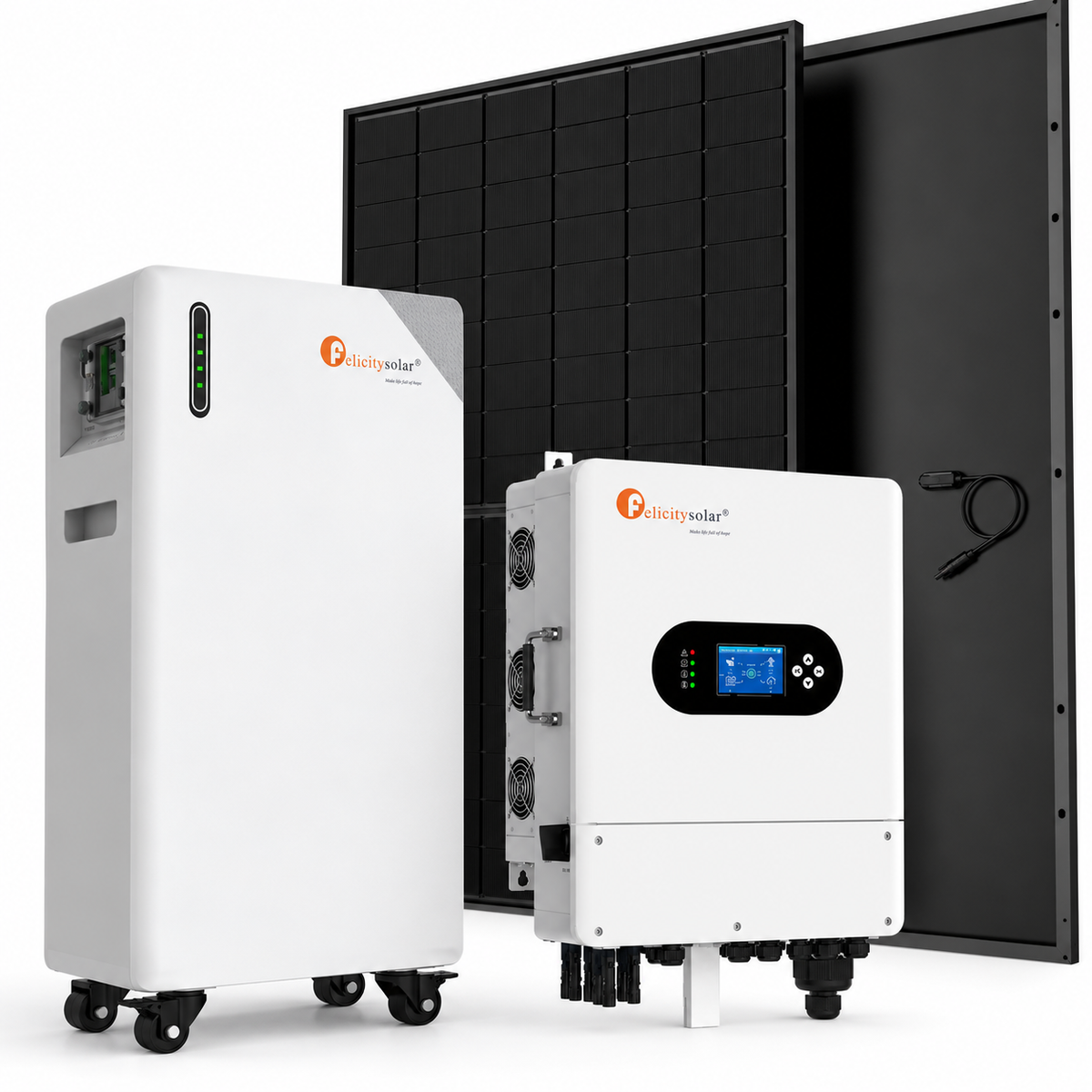 Kit 8 kW di pannelli + inverter da 8 kW + 16 kWh di accumulo