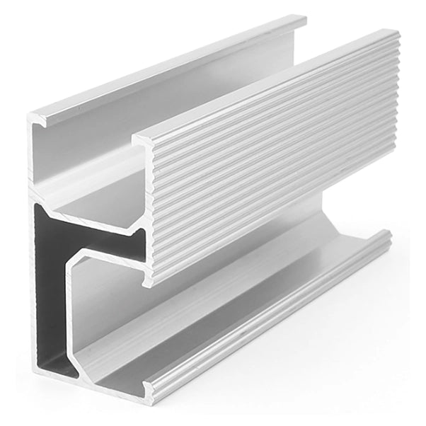 Binario G per tegola in alluminio con staffaggio laterale 360cm