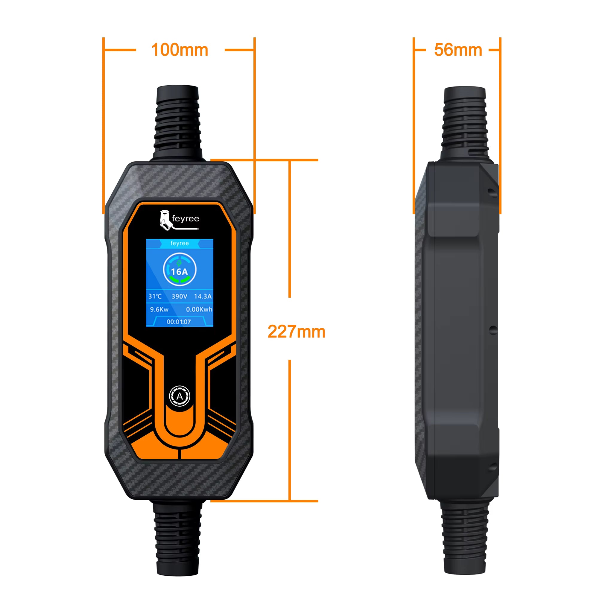 ⚡🔋 Feyree F-MBM22 – Stazione di ricarica portatile per veicoli elettrici 7 kW monofase